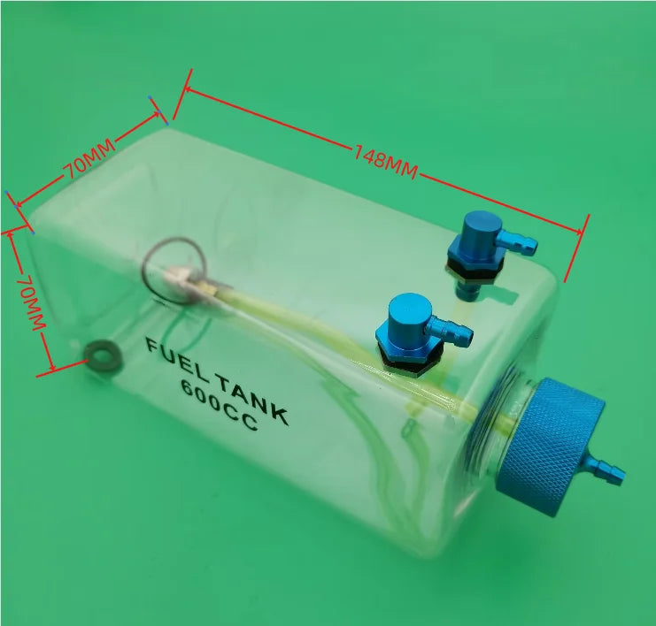 RC Plane Fuel Tank Transparent Plastic 300ML 400ML 500ML 750ML 1000ML 1600ML For Gas oil turbine jet or gasoline Airplane Model