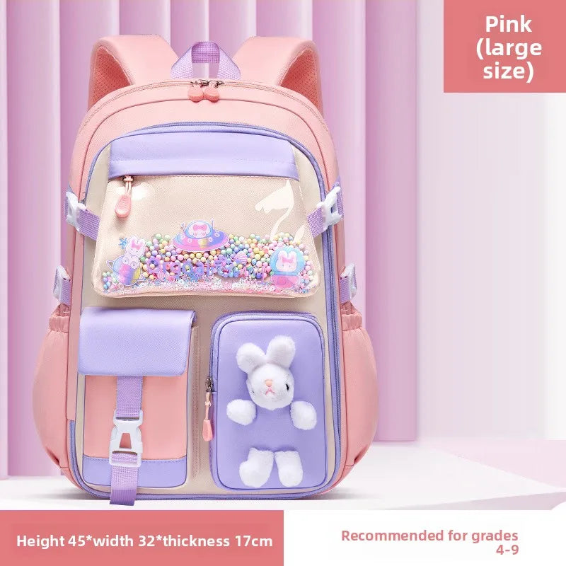 2026 Primary School Girls' Schoolbag Kawaii Lightweight Children's Bag Waterproof Bags Colorful Travel Backpack Mochilas Gifts