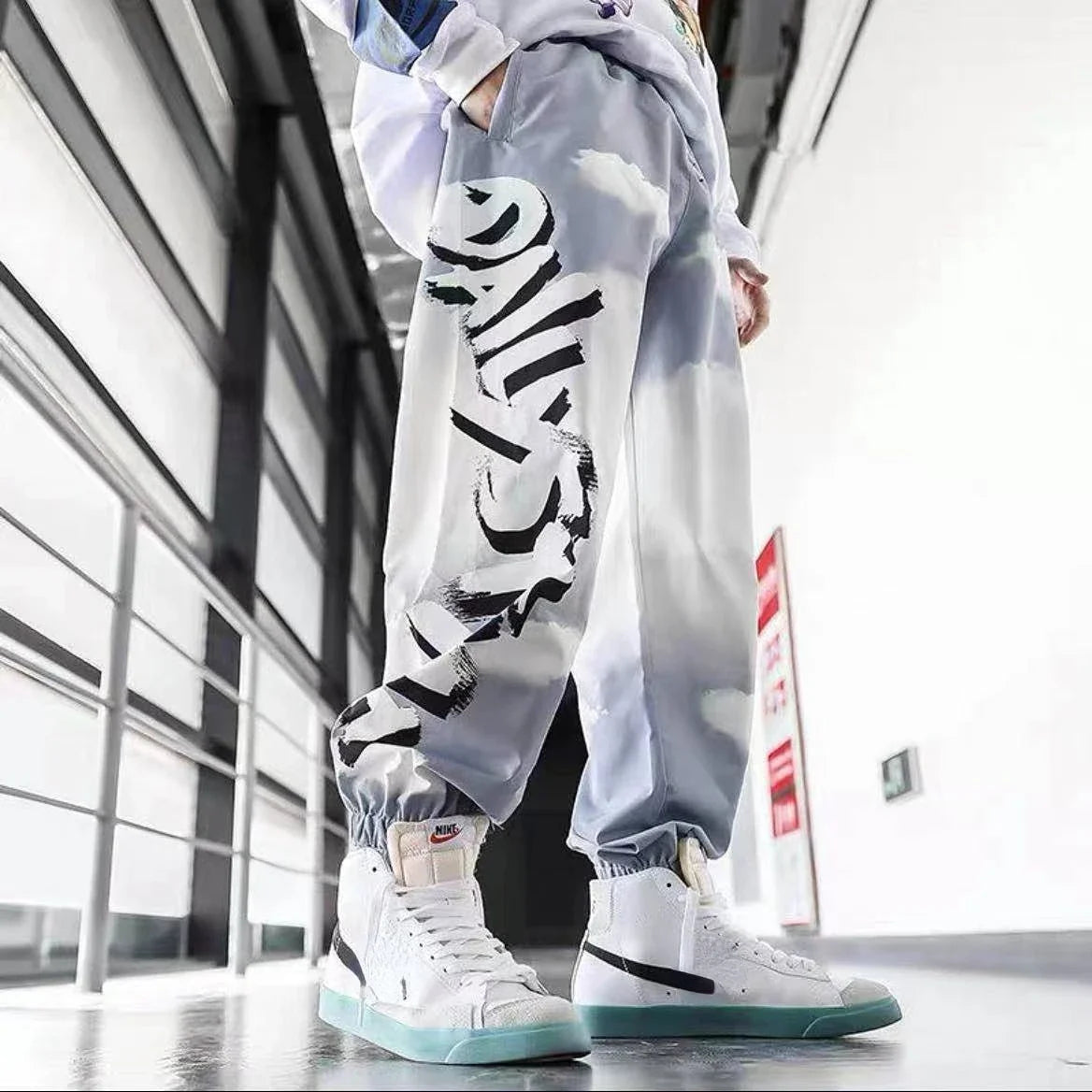 Sweatpants For Men Hip-hop Male Sweat Pants Track Trousers Training Black Athletic Sport Stylish Trend Popular New Items In Y2k