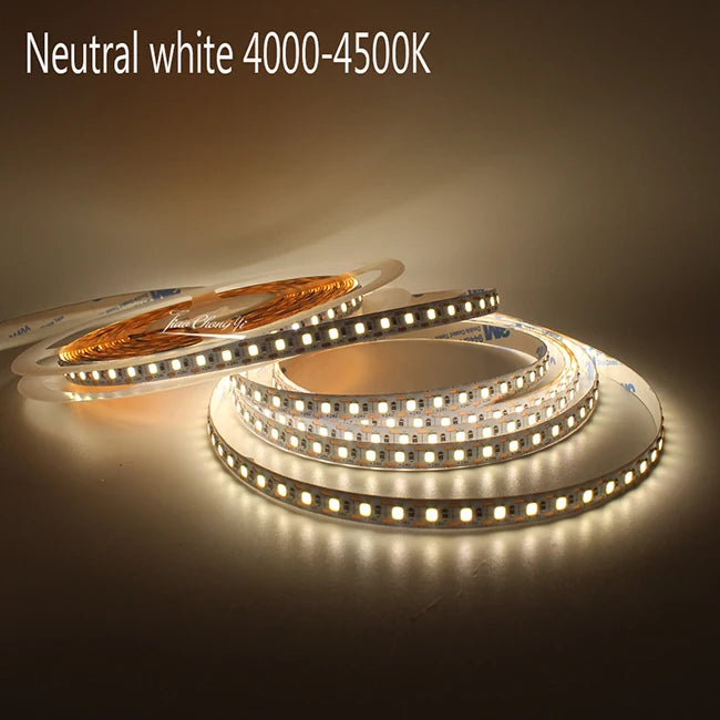 2835 LED Strip light 24V 120LEDs/m 1 LED Cut Super Bright  5mm 8mm PCB Flexible Tape LED Light  White/Natural White 1-10M