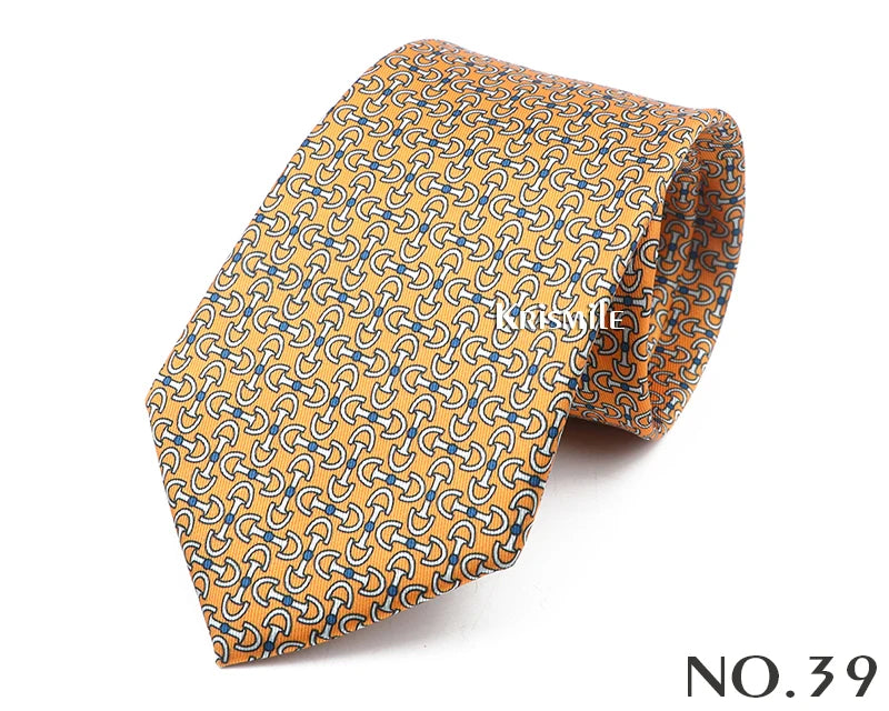 New Design Bohemian Style Necktie For Men Silk Touch Soft Blue Red Yellow Necktie Fit Wedding Party Business Office Accessory