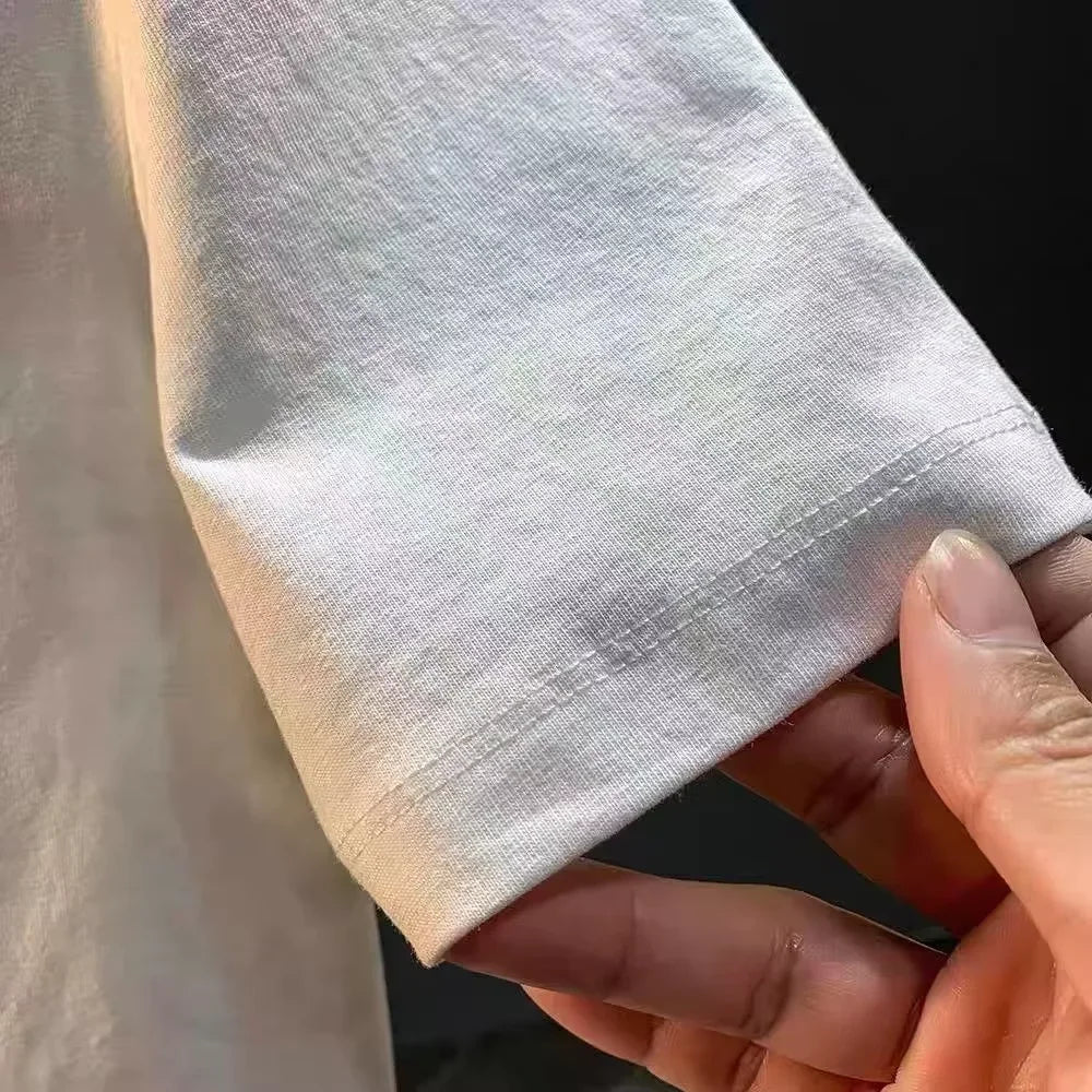 The Latest Men's Pure Cotton T-shirt for 2025 Is Comfortable, Breathable and Of High Quality. It's for Beach Travel and Parties