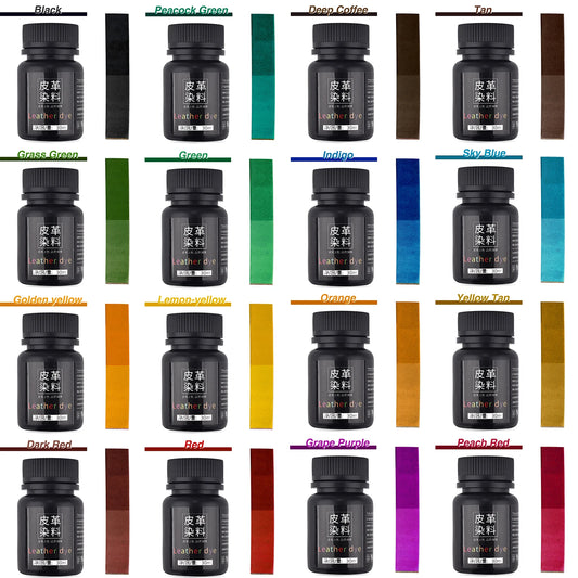 30ml Leather Pigment Dye Coloring Liquid Leather Repair Refurbish For vegetable Leather Dyeing Bag Shoes Skin Care