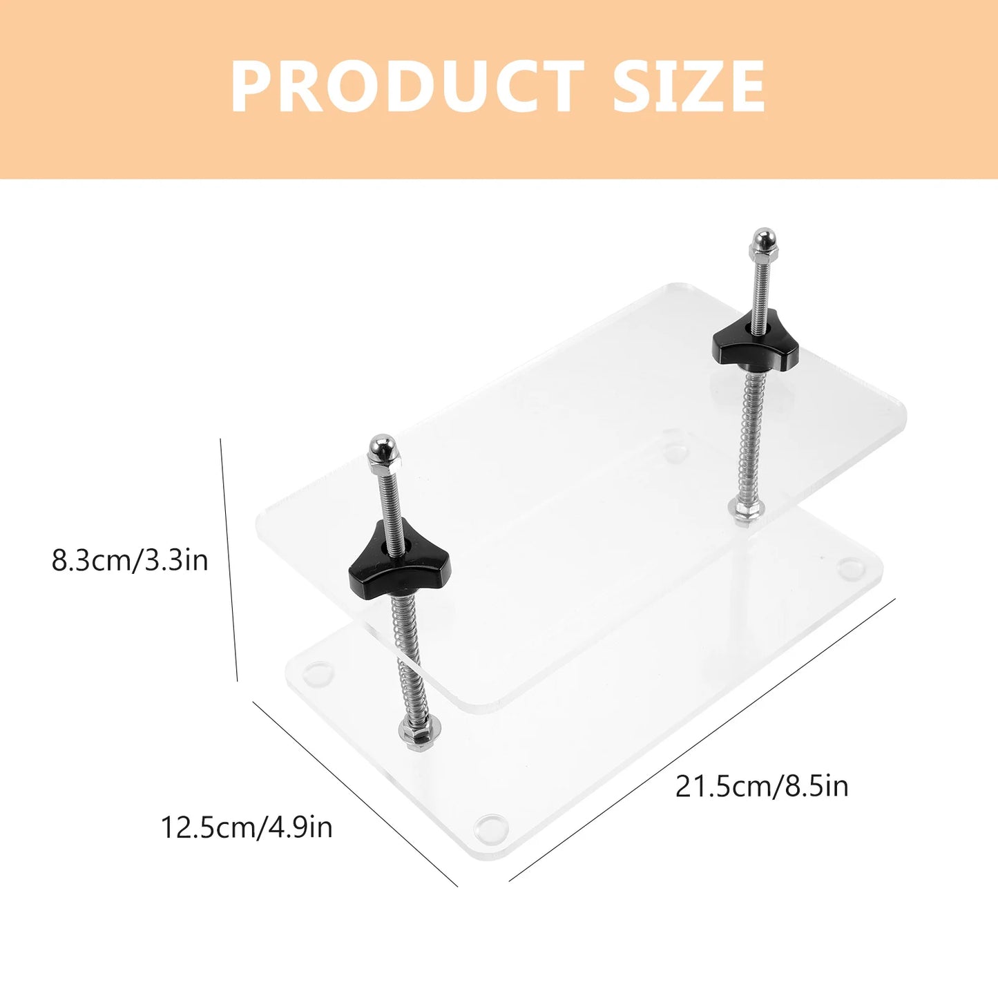 Professional Acrylic Metal Cheese Press Tool Tofu Clamp Board for Home Cheese Tofu Making Supplies DIY Grill Weight