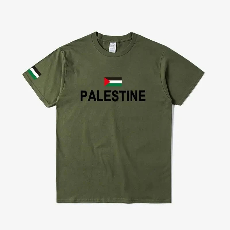 Palestine Palestinian National flag t shirt Fashion Jersey Nation Team 100% Cotton T-shirt Tees Country Sporting Gyms PS PSE Top