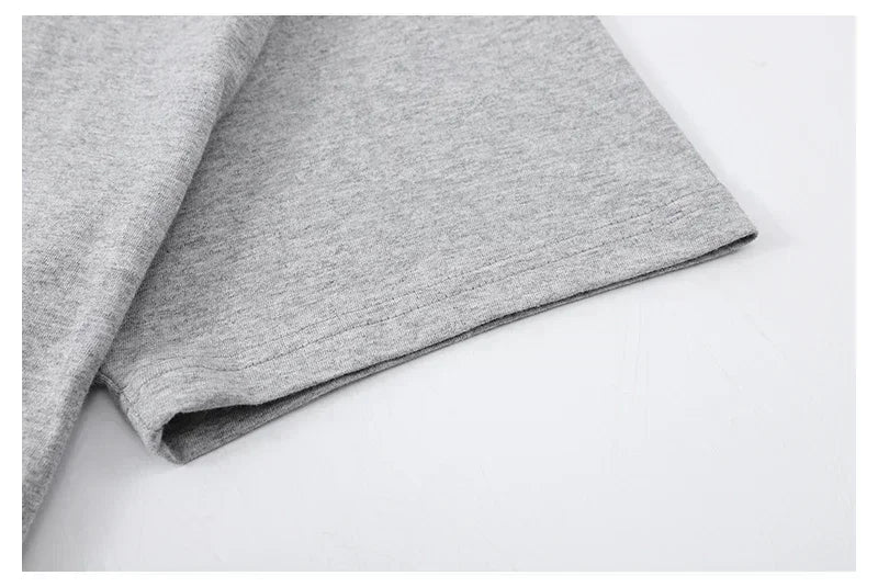 Focus Letter Minimalist Style 100% Cotton T-Shirt, Lightweight Round Neck Short Sleeve Tee, Perfect for Men & Women