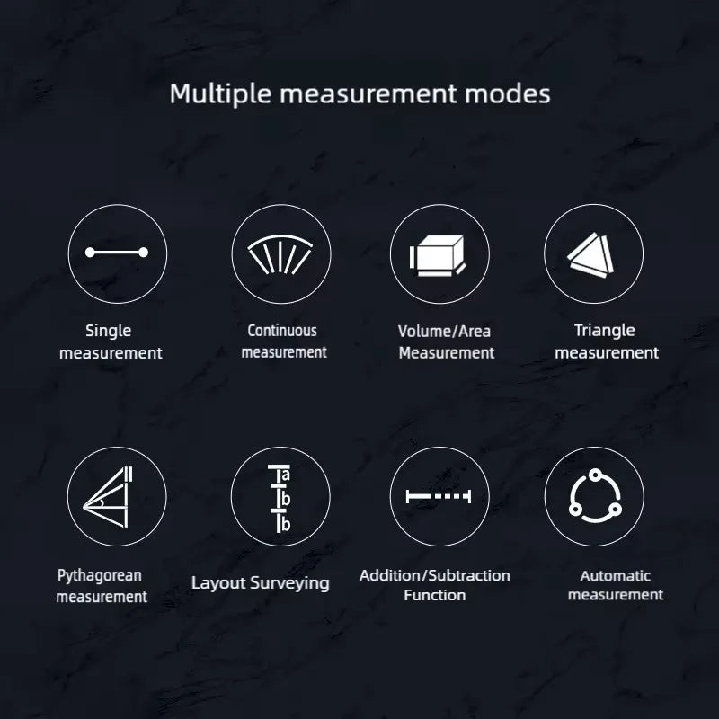Laser Distance Meter 50m-150m Range Laser Rangefinder IP54 Electronic Ruler Useful Measurement Tool