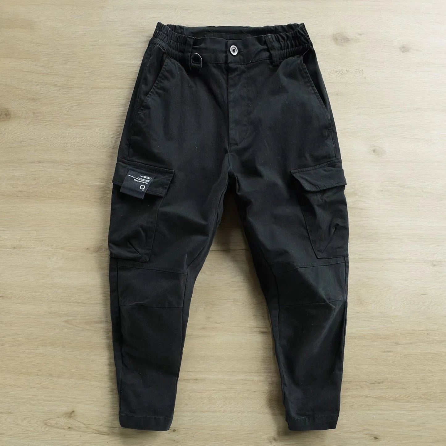 Men's Casual Cotton Work Trousers Straight Leg Loose Fit Autumn Workwear Pants Youthful Vitality Style Wear Resistant Thickened