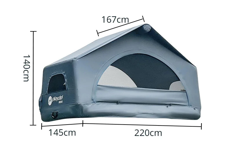 Inflatable Rooftop Tent Car Roof Tent Glamping Outdoor Tents Versatile Shell Wing Large Internal Lightweight Waterproof Rooftop