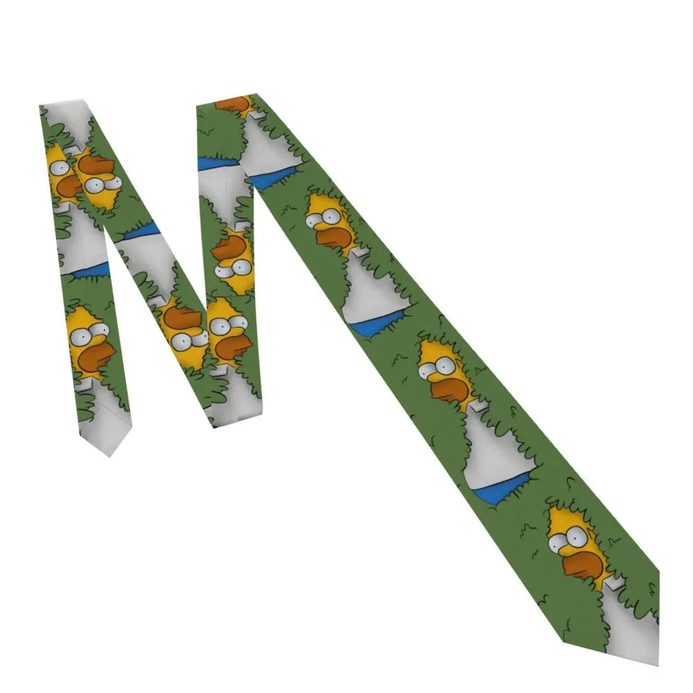 Personalized The S-Simpsones Homer Neck Ties Men Formal Silk Wedding Neckties