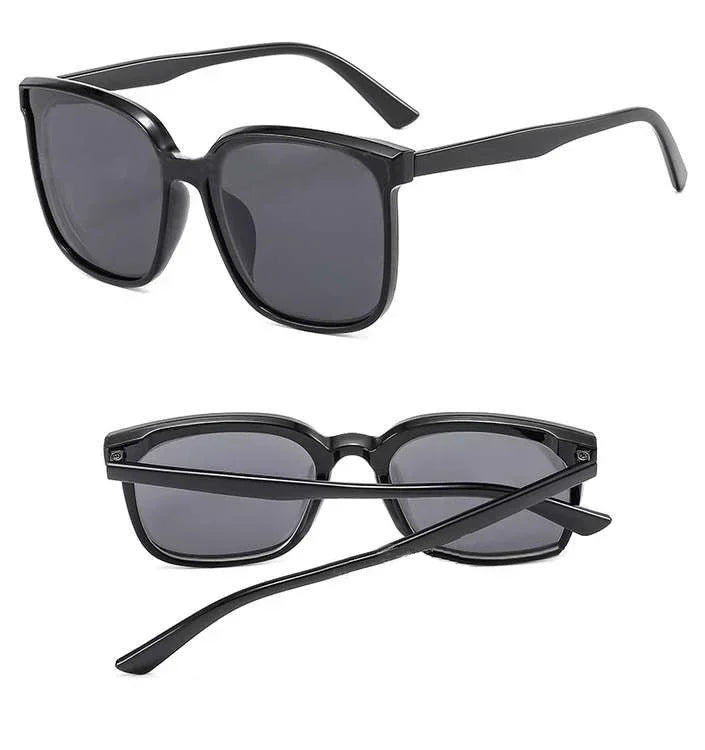Trendy UV400 Sunglasses for Men Fashion Retro Square Polarized Sun Glasses Eyewear Male Women Vintage Myopia Eyewear0-1.0-4.0