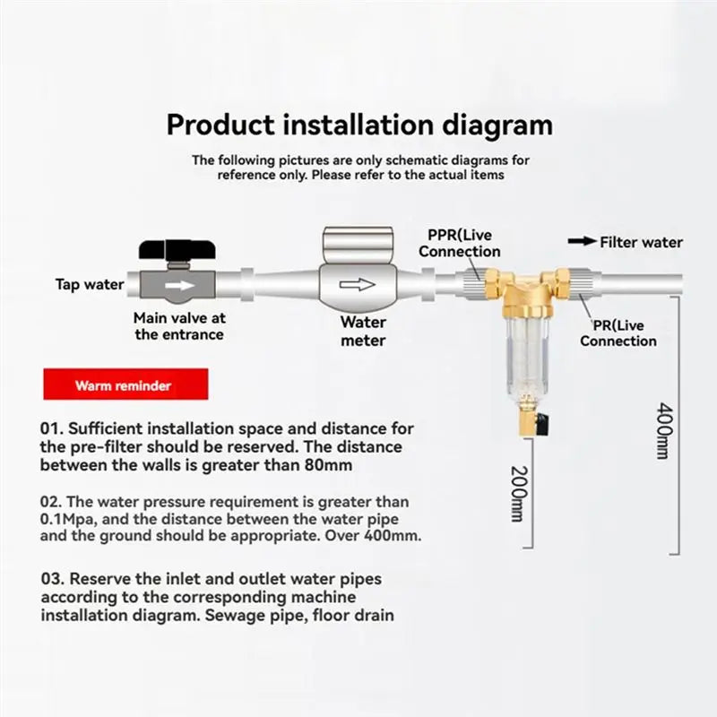 -November Copper Faucets Water Filter Under Sinks Pre-Filter For Tap Water Heater Home Kitchen Tap Supplies