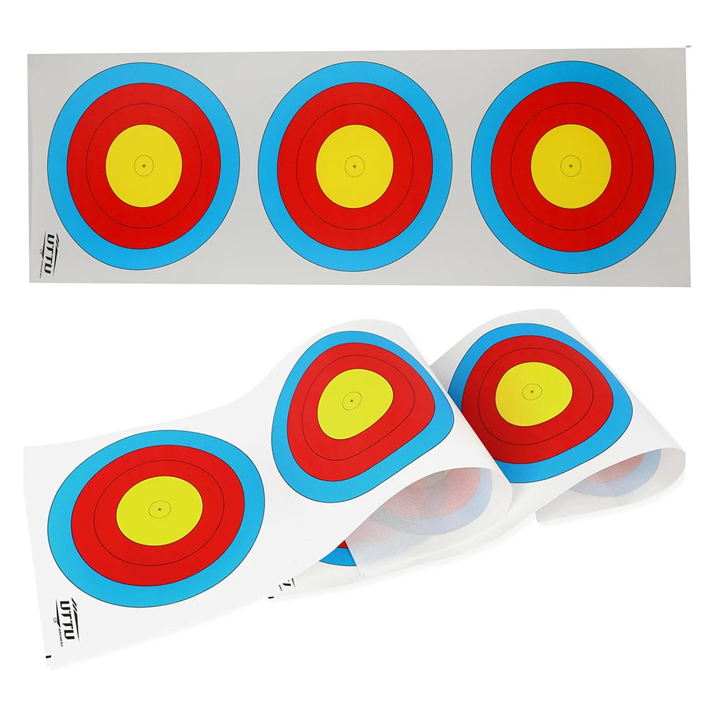 Archery Target Paper 10pcs Standard Competition Target for Recurve Compound Bow Hunting Shooting Practice Archery Accessories