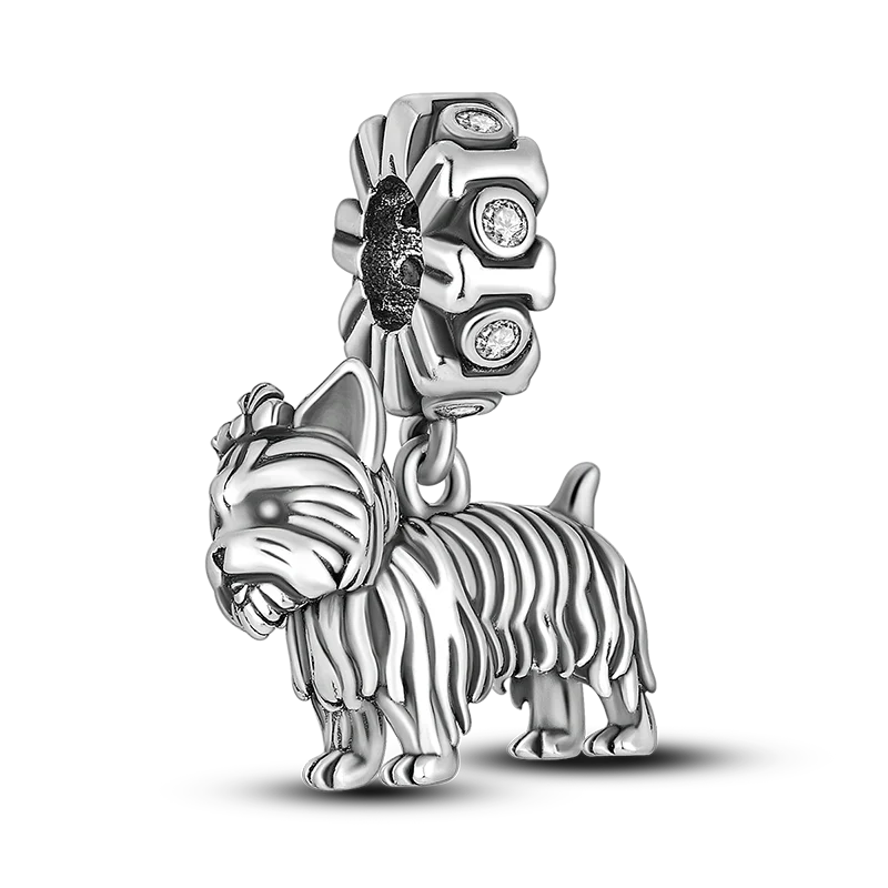 925 Sterling Silver Girl Holding Dog Charms Beads Fit Original 925 Bracelet Making Gift for Woman Jewelry Diy Fashion Pendant