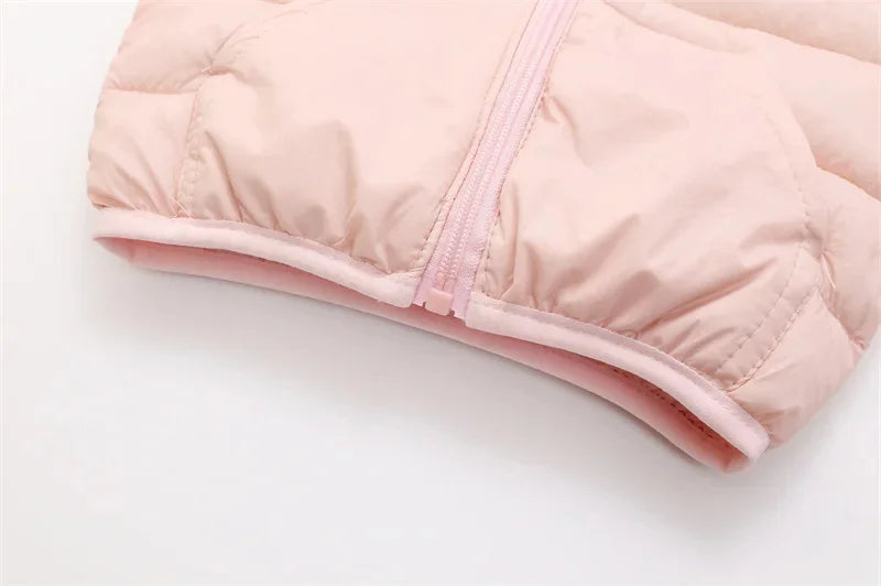 Winter Warm Down Coat Boys Hooded Jackets Autumn New Children Cotton Clothing Girls Thickened Casual Zipper Outerwear 2-6Y