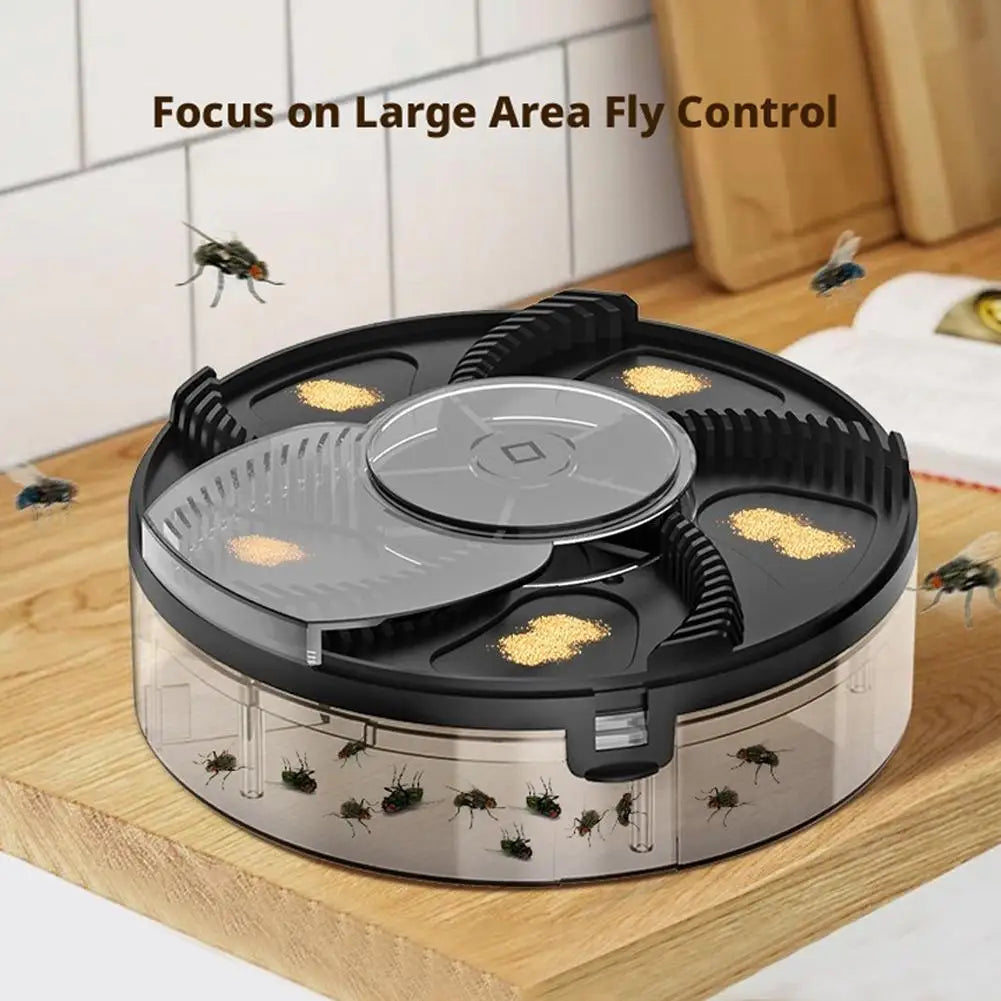 Indoor Fly Trap Machine USB Electric Insect Catcher Quiet Rotating Fly Collector with Easy Clean Box