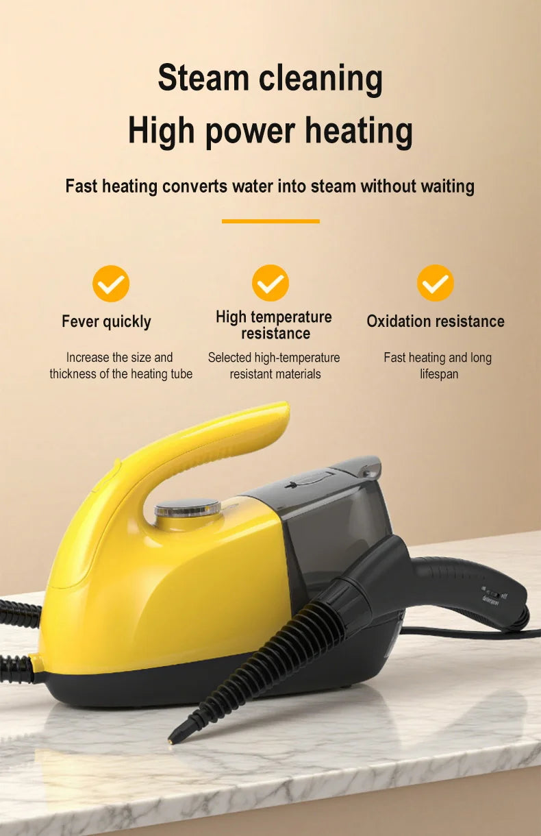 Handheld Steam Cleaner Automotive Sterilization Disinfection High Temperature Wiper Washer for Floor Kitchen Cars Steam mop