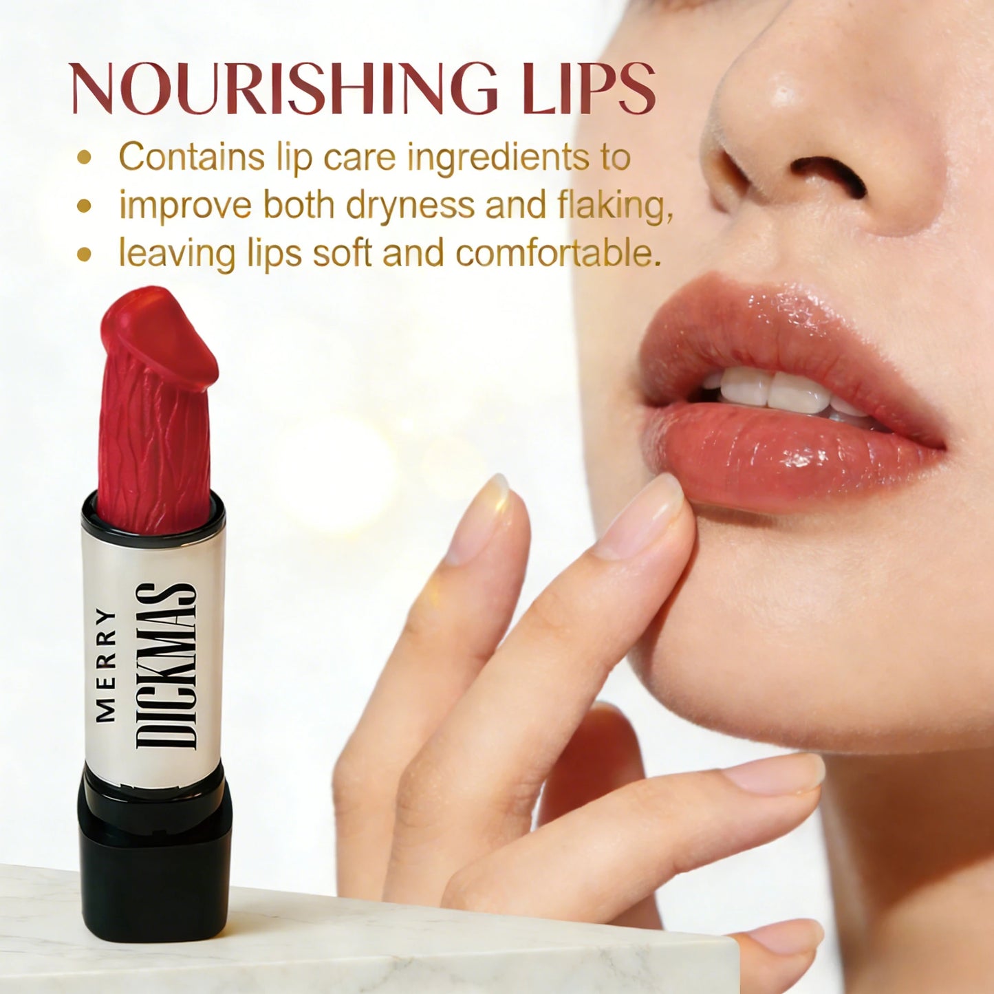 Secret Party Christmas Lipstick Long Lasting Matte Shimmer Silky Smooth Lipstick High Rendering Women Makeup Cosmetic