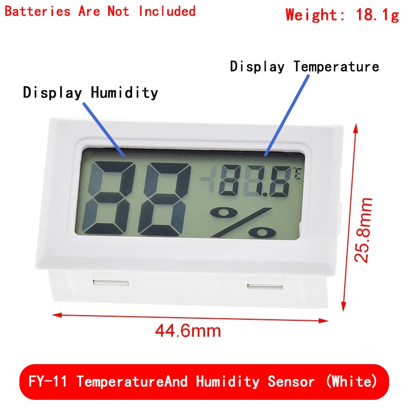Mini LCD digital thermometer used for freezer temperature - 50-110℃ refrigerator thermometer indoor and outdoor waterproof probe
