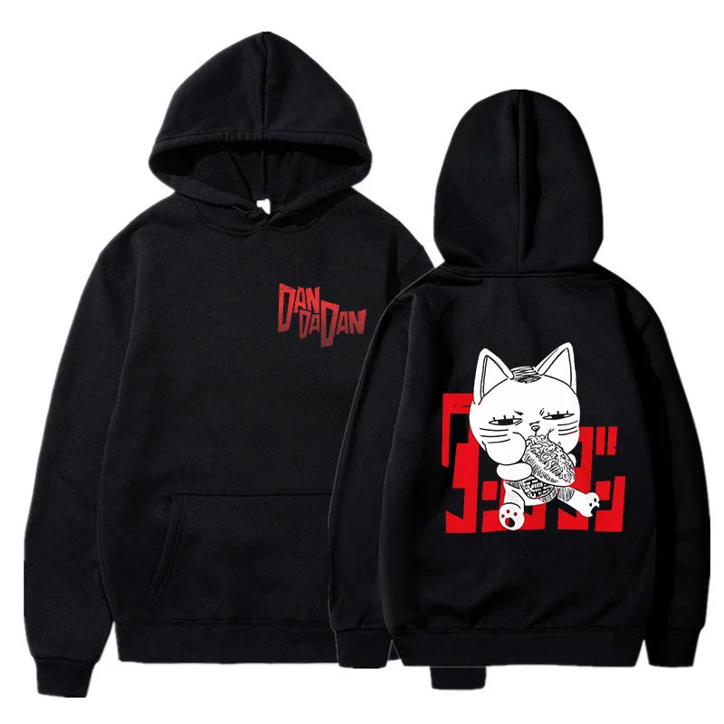 Anime DANDADAN Hoodies Manga Ayase Momo Okarun Hoodie Men Women Casual Hoodie Fashion Streetwear Dan Da Dan Hooded Sweatshirts