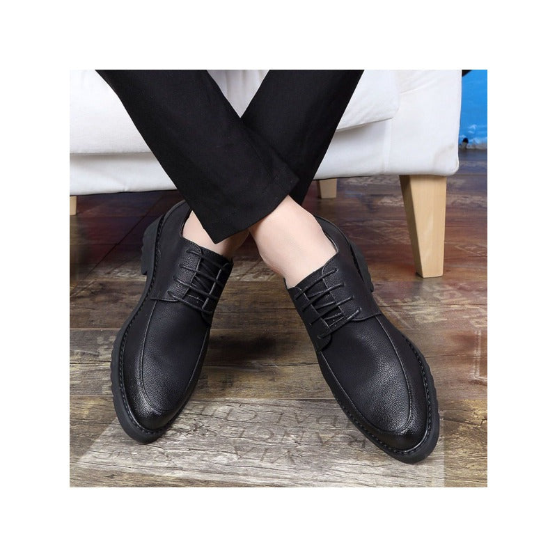 Men's Formal Dress Shoes Simple Lace-up Style