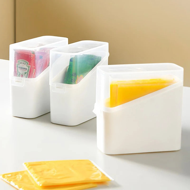Cheese Keeper Case Airtight Food Storage Container With Lid Large Capacity Slice Cheese Holder Fridge Odor Transparent