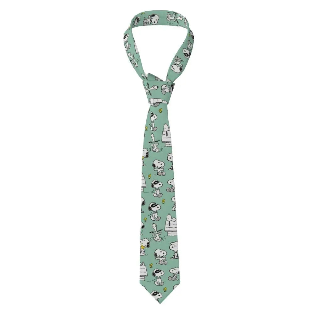 Personalized Fashion S-Snoopys Neckties Men Silk Cartoon Office Neck Tie