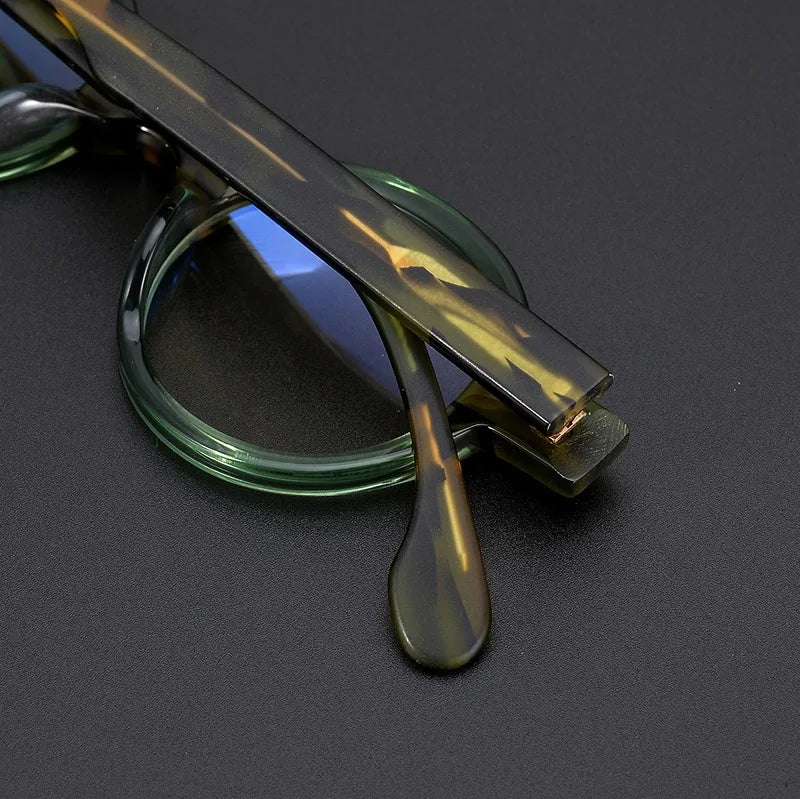 Acetate round glasses frames Men's designer Retro small frames Handmade optical glasses frames women make prescription glasses