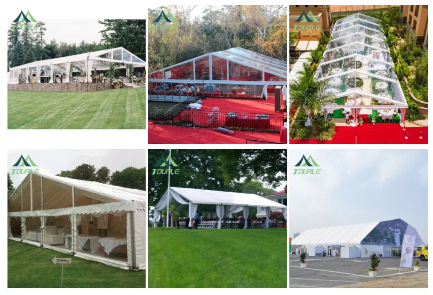 Durable Frame Tents for Concerts, Weddings, Outdoor Events Accommodate 200-1000 People