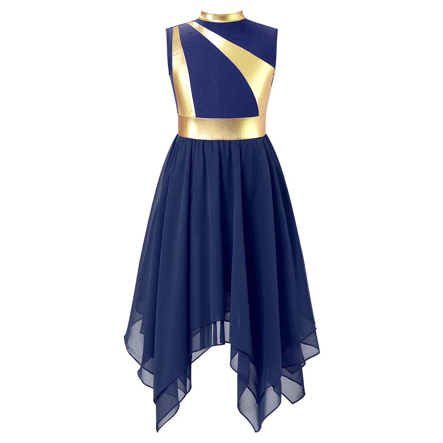 Kids Girl's Dress Praise Lyrical Dance Costume Children's Worship Dresses for Liturgical Celebration of Spirit Stage Dancewear