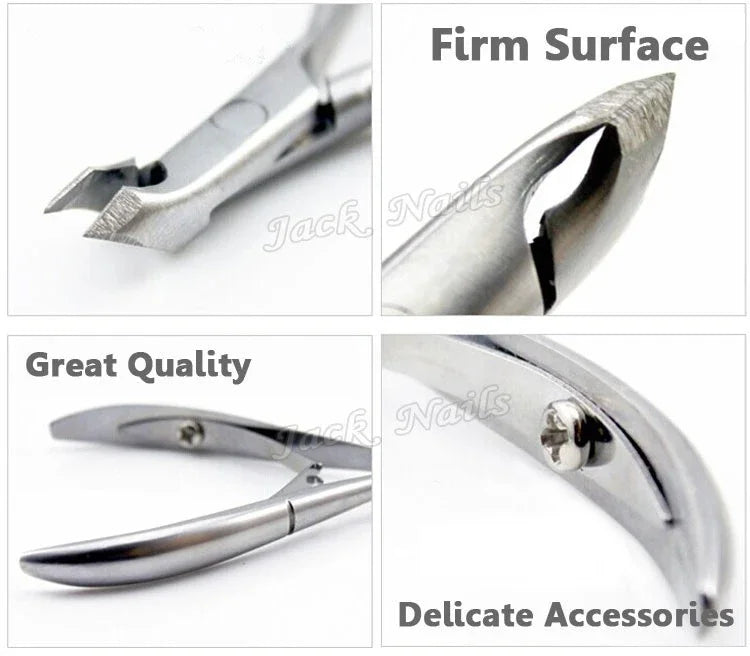 Professional Stainless Steel Cuticle Nail Nipper Clipper Nail Art Manicure Pedicure Trim Plier Cutter Beauty Scissors Tools
