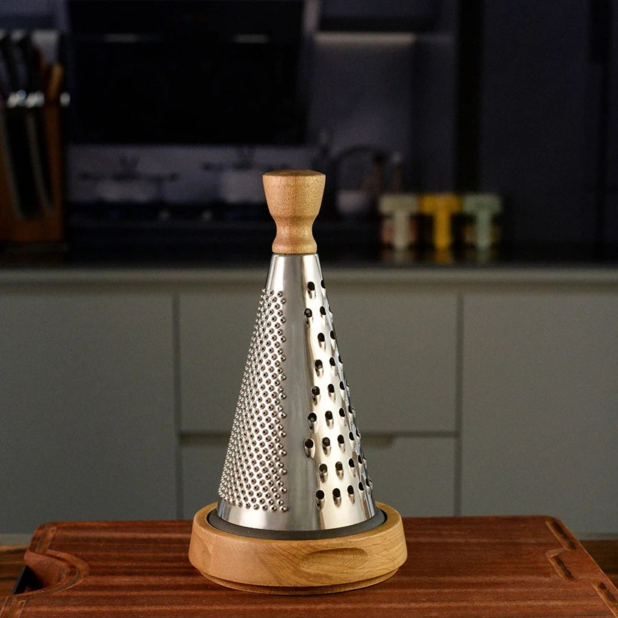 Cone Grater Cheese Grater Manual Cheese Grater Stainless Steel Silver Grater Veggie Chopper Vegetable Sturdy Cheese Grater