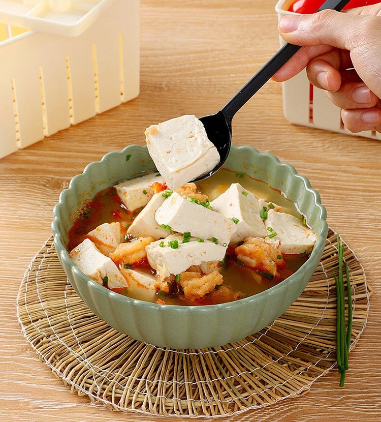 DIY Plastic Tofu Press Mould Homemade Tofu Mold Soybean Curd Tofu Making Mold With Cheese Cloth Kitchen Cooking
