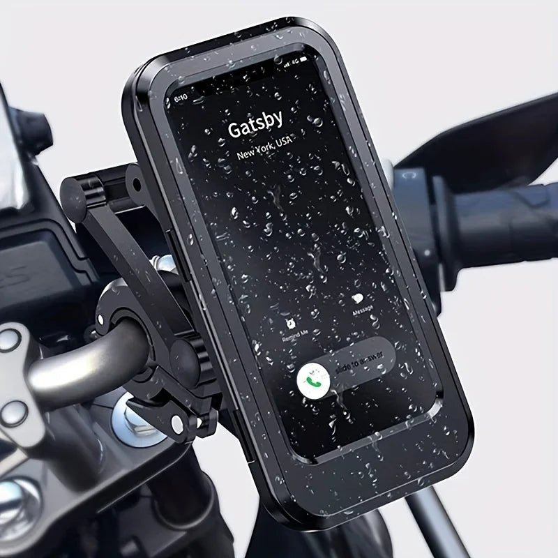 Waterproof Mobile Phone Holder For Motorcycle Bike Magnetic Cycling Phone Bag GPS 360° Swivel Adjustable Stand Phone Accessories