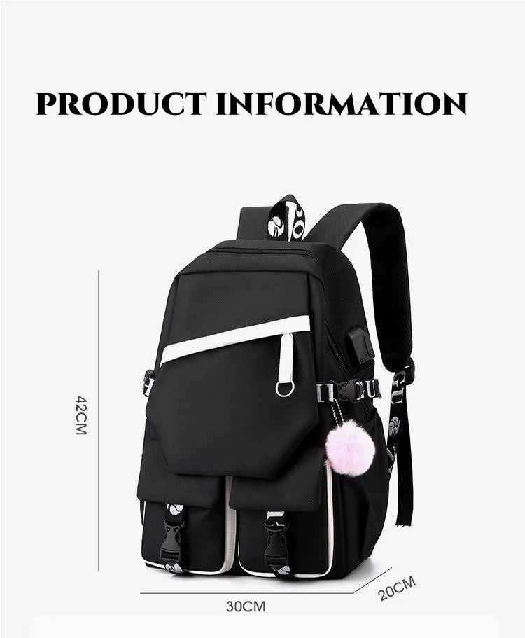 New StrayKids shoulder bag student backpack leisure bag travel backpack SKZOO School Bags Boys Girls Teens Bookbag