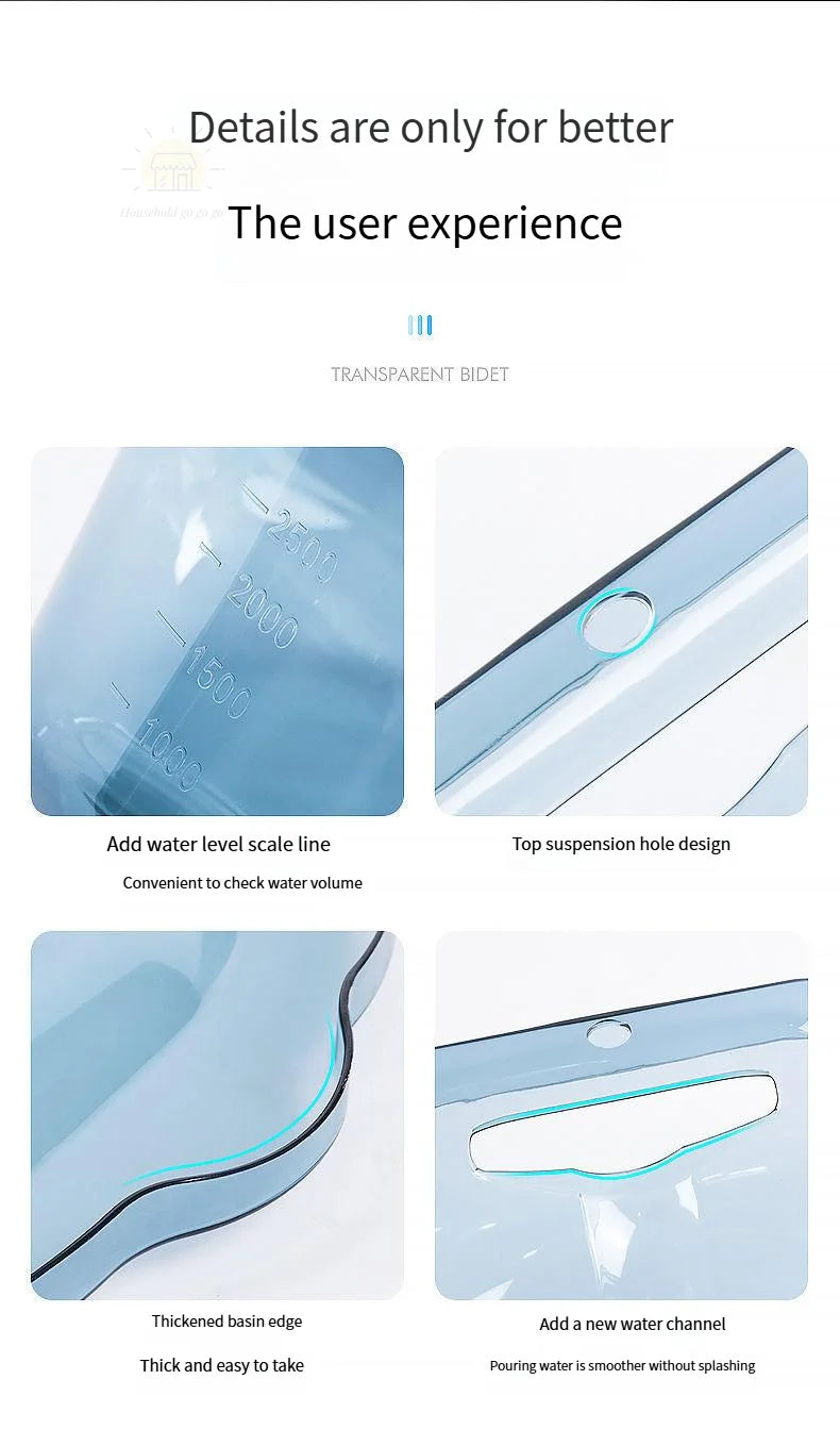 Portable Bathtubs Folding Bidet Maternity Self-Cleaning Private Part Buttock Rinse Perineal Soak Bath Hemorrhoid Treatment Bidet