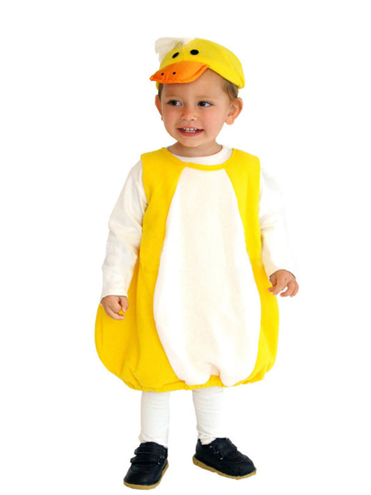 Children s Cute Duckling Costume for Halloween Dress Up Fun - Boys and Girls Yellow Duck Outfit for Role Play and Parties