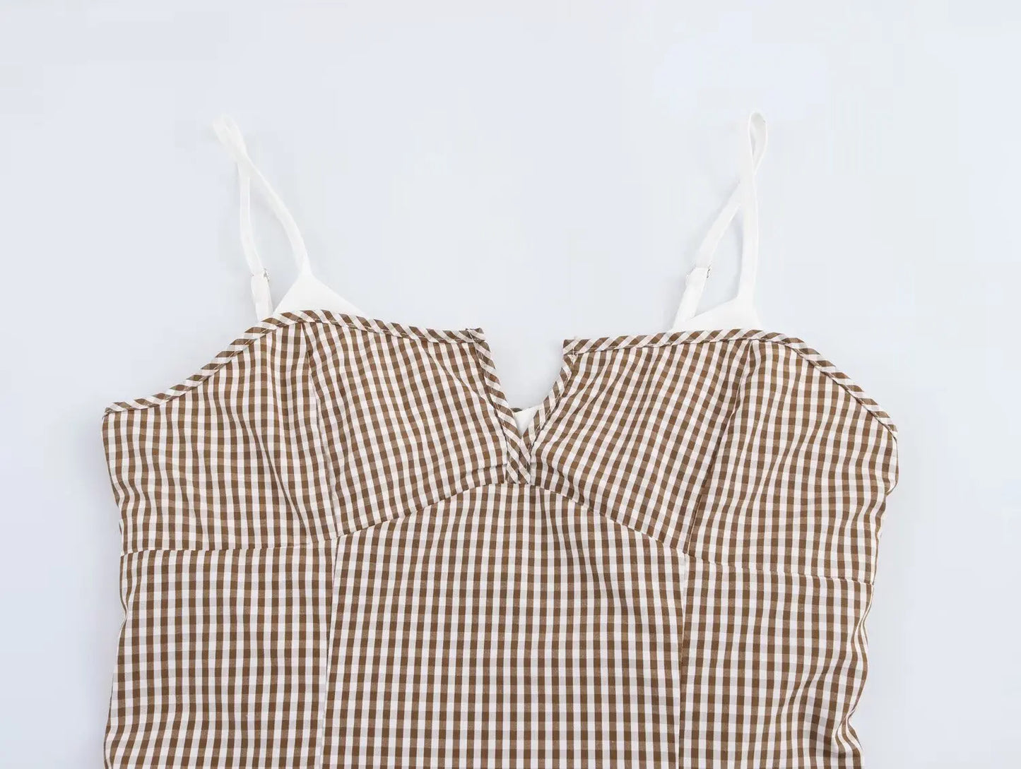 Women Summer Tanks & Camis Plaid Top Off Shoulder Sleeveless Sexy Top Y2k Vintage Clothes Women