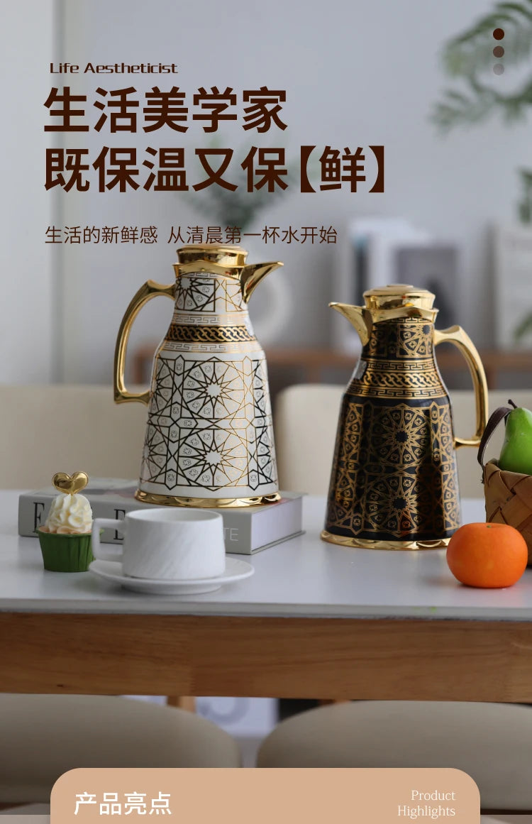 Insulated water bottle for household use, hot water bottle for business clubs, and office water bottle
