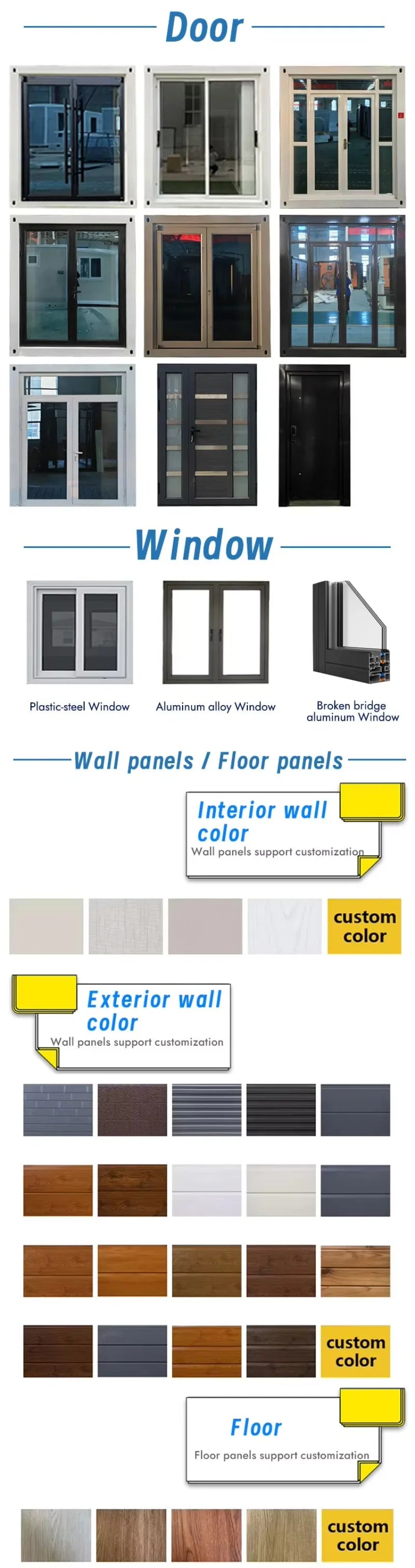 Customized Foldable Container House: Modular Living Spaces, Mobile Homes, And Portable Office Cabins Hot
