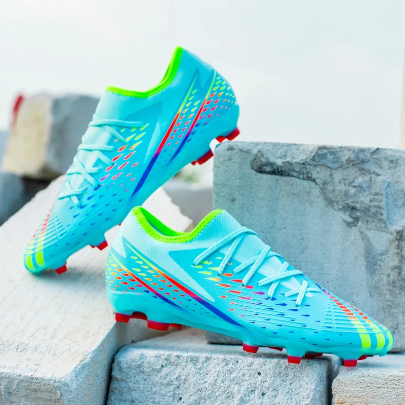 Soccer Shoes Men's Women TF/FG Football Boots Non-Slip Cleats Traning Grass Sneakers Teenagers Outdoor Breathable Sport Footwear