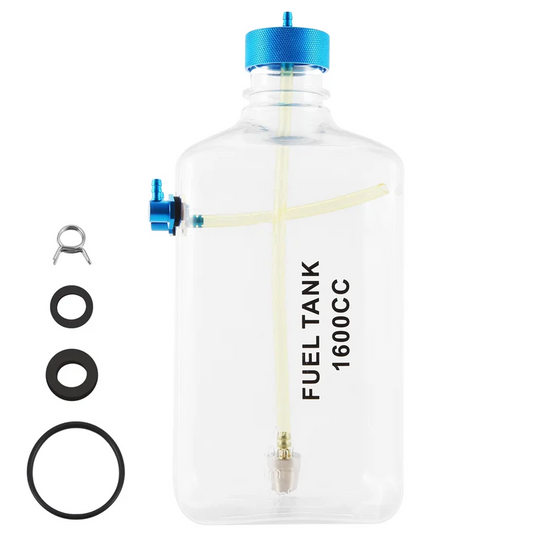 B78B-Fuel Tank Petrol Transparent Plastic Bottle CNC For RC Gas And Nitro Airplane
