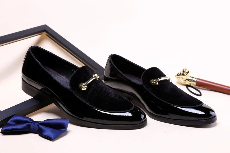 Men's Formal Leather Shoes Patent Leather Luxury Fashion Groom Wedding Shoes Men's Luxury Italian Style Oxford Shoes Ormal Shoes