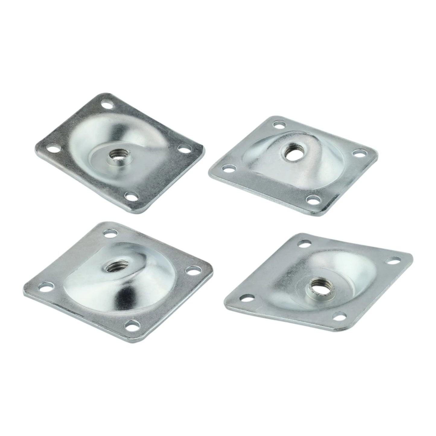4Pcs Furniture Legs Fixing Attachment Plates Table Sofa Feet Support Hardware Home Cabinet Furniture Mounting Bracket 49*49*2mm