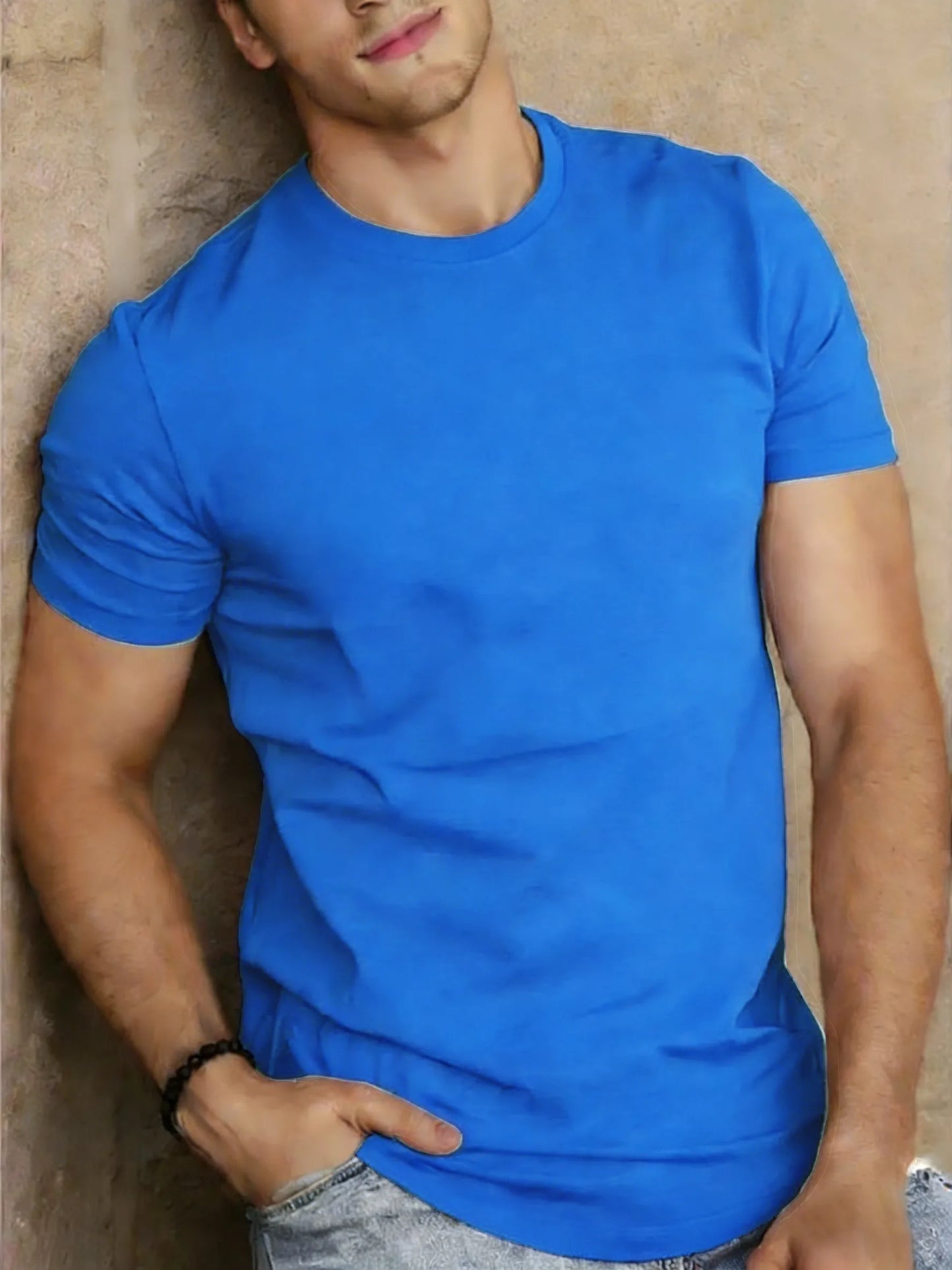 Summer Fashion 15 Color T-Shirts Mens Cotton Breathable Sport Short Sleeve Casual Classic All-Match Tops Soft Comfortable Tees