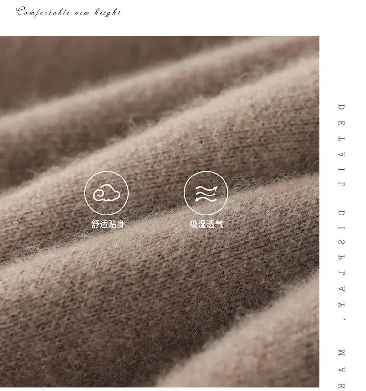Soft Knitted Pants Women's Autumn/Winter Outerwear Hanging Knitted Wide Leg Pant White Floor Pants Straight Leg Pants