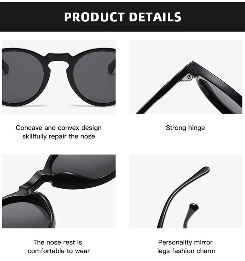 New Retro Polarized Sunglasses Men Women Fashion Small Round Sun Glasses For Male Female Literary Vintage Shades Driving Eyewear