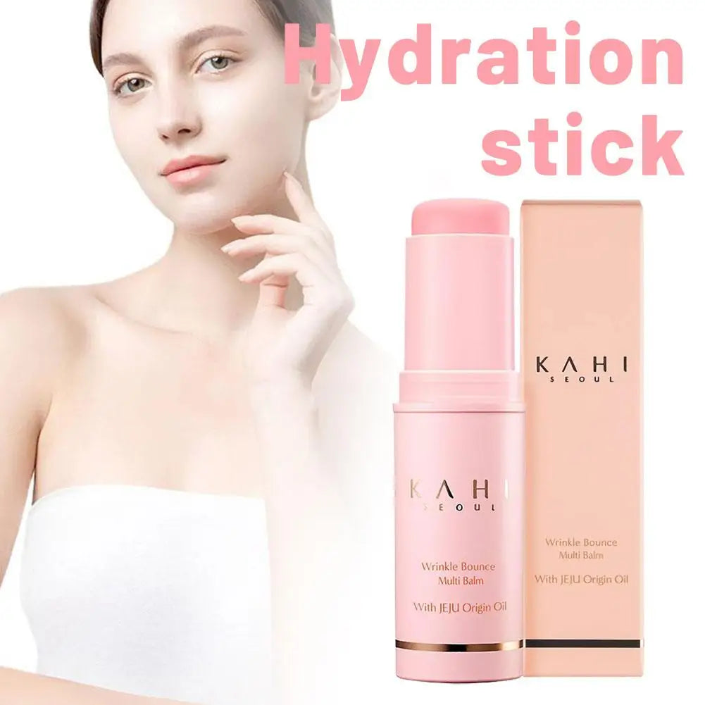 KAHI Wrinkle Bounce Multi Balm Stick Collagen Wrinkle Stick Korean Skin Care All-in-One Hydrating Lip Balm Eye Cream