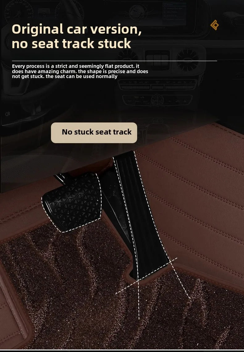 Customized car specific foot mats, double layered carpets for all models, new starry sky carpet accessories