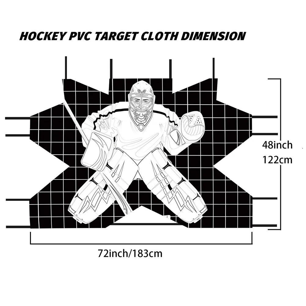 Hockey Goal Practice Target Street Hockey Net Goalie Target Hockey Training Aid for Practicing Accuracy Ice Hockey Equipment